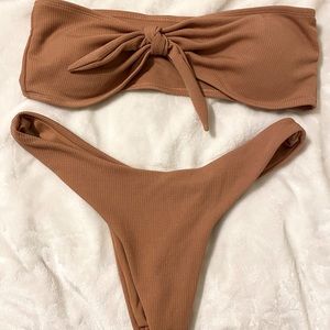 coffee brown bikini